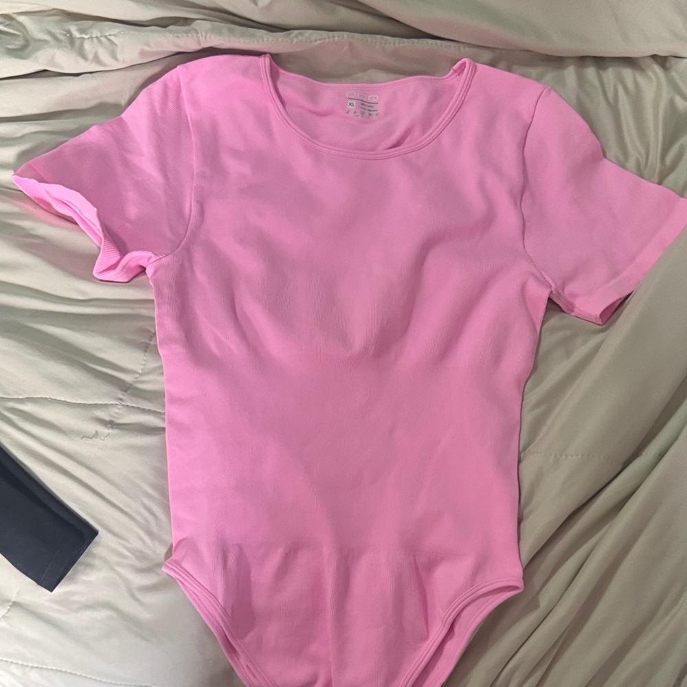 OQQ Women's Crew Neck Short Sleeve Bodysuit